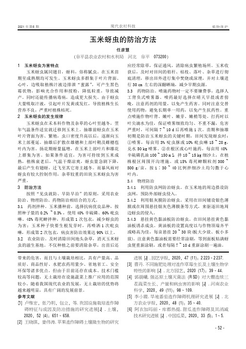 玉米蚜虫的防治方法