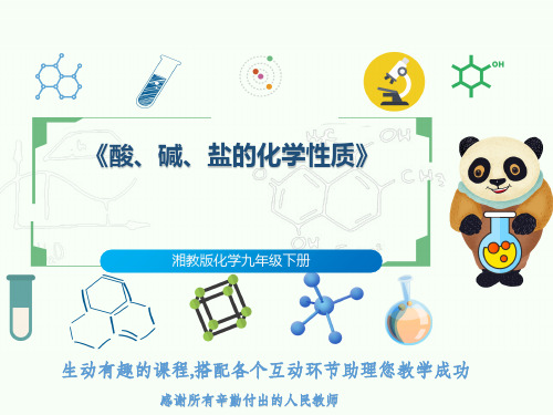 湘教版化学九年级下册《酸、碱、盐的化学性质》