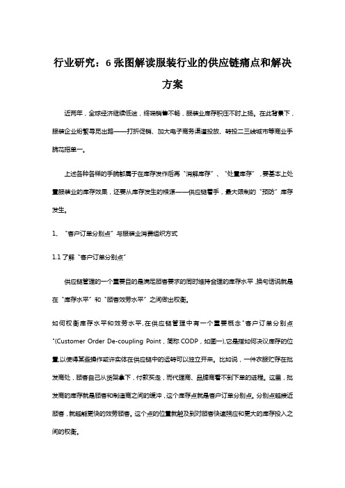 行业研究：6张图解读服装行业的供应链痛点和解决方案