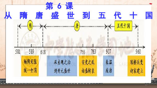 第6课 从隋唐盛世到五代十国课件