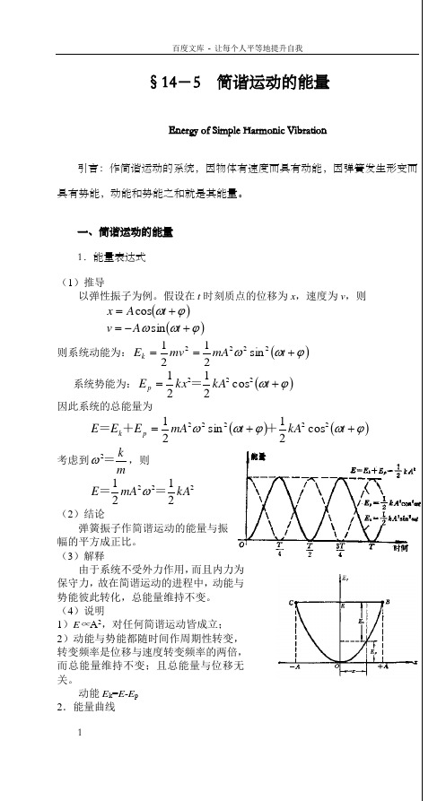 简谐运动能量