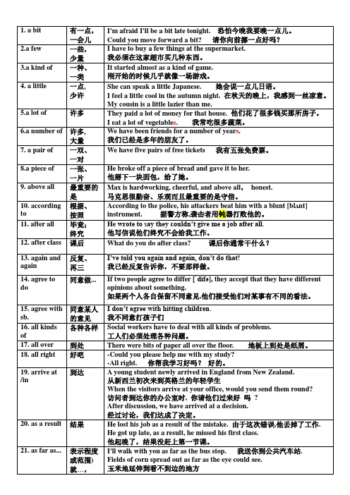 305个短语