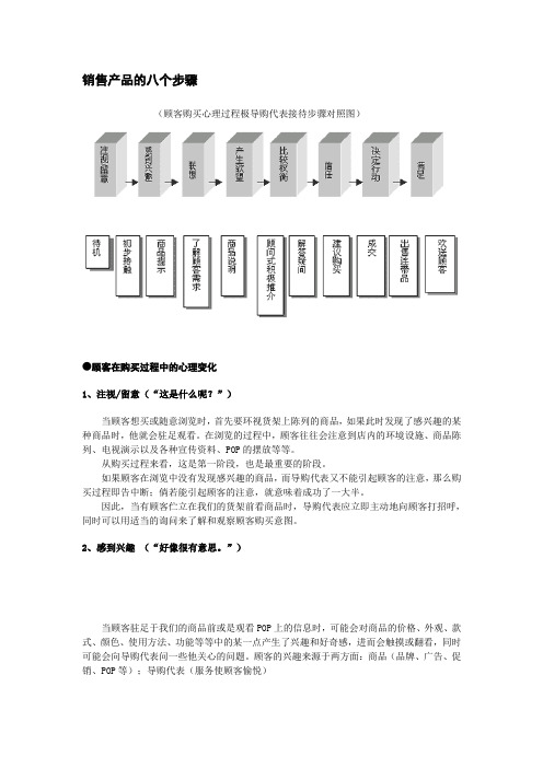 销售产品的八个步骤