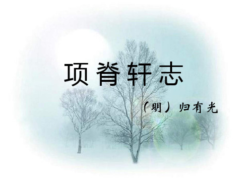 《项脊轩志》优秀市公开课获奖课件省名师示范课获奖课件