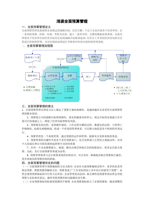 全面预算管理论文