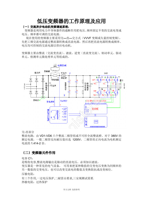 低压变频器的工作原理及应用