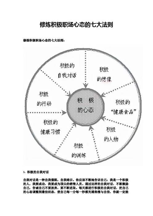 修炼积极职场心态的七大法则