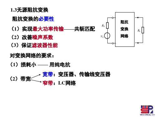 第一章无源阻抗变换4-2要点