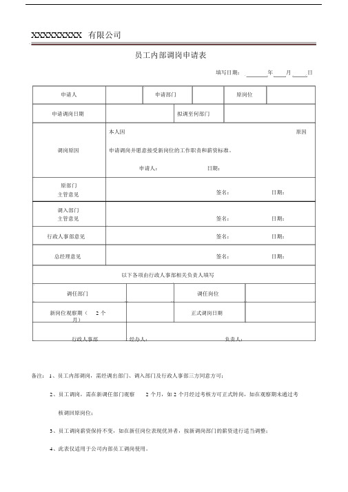 (完整版)员工调岗申请表.doc