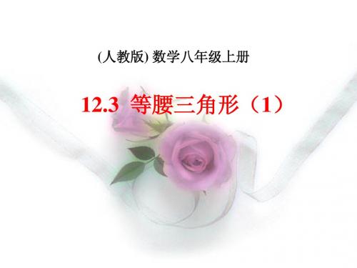 12.3.1等腰三角形课件