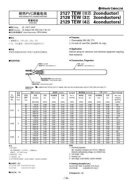 UL2127--日立标准