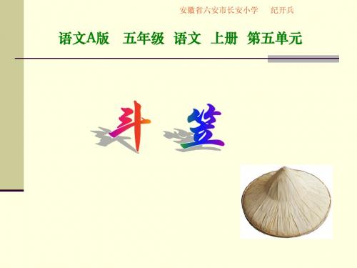 斗笠课件
