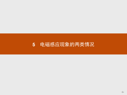 2018-2019学年最新高中物理人教版选修3-2课件:4.5电磁感应现象的两类情况
