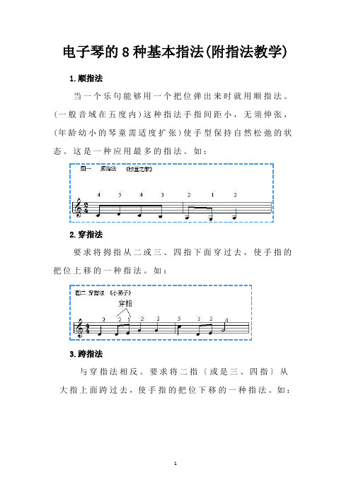 电子琴的8种基本指法(附指法教学)