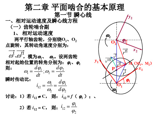 第二章 平面啮合的基本原理