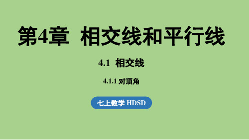 4.1 相交线课时1(课件)华师大版(2024)数学七年级上册