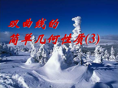 高二数学双曲线的简单几何性质2