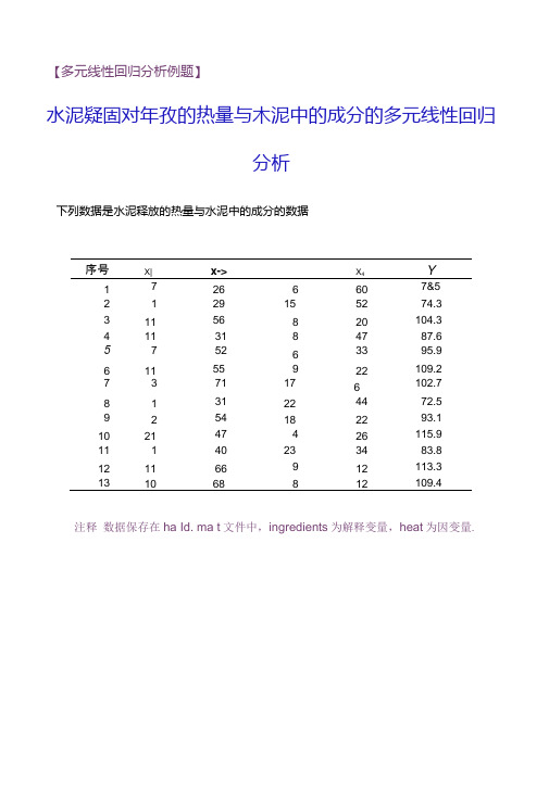 多元线性回归分析例题.doc