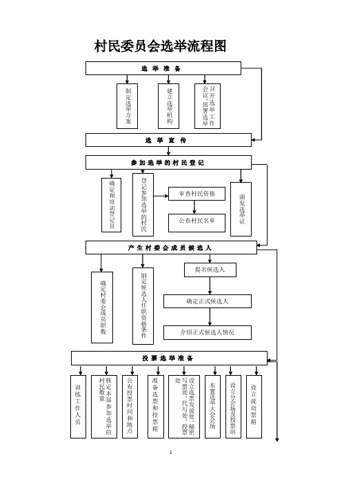 村委会选举流程图