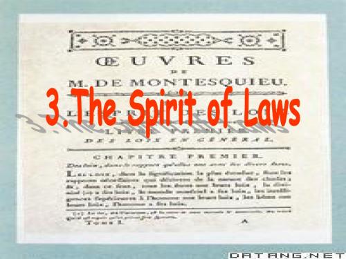 3. the spirit of law