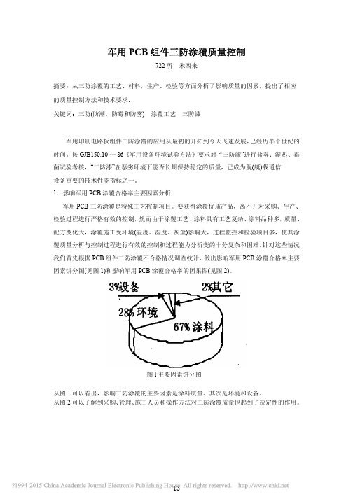 军用PCB组件三防涂覆质量控制_米西来