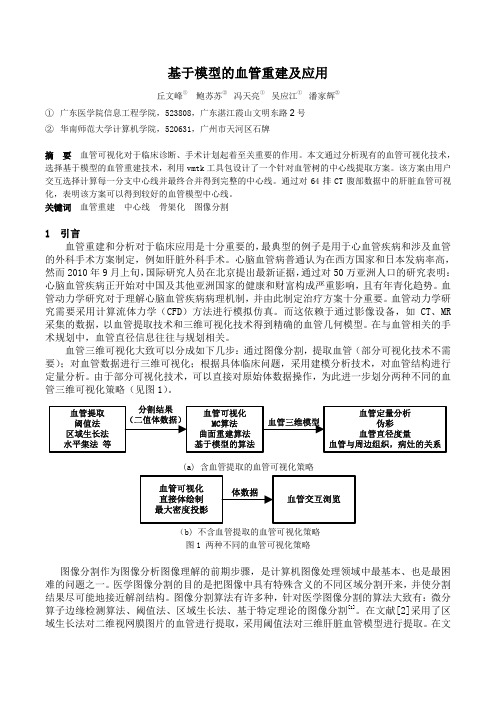 【信息化论文】  基于模型的血管重建及应用