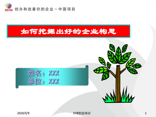 挖掘出好的企业构思综述