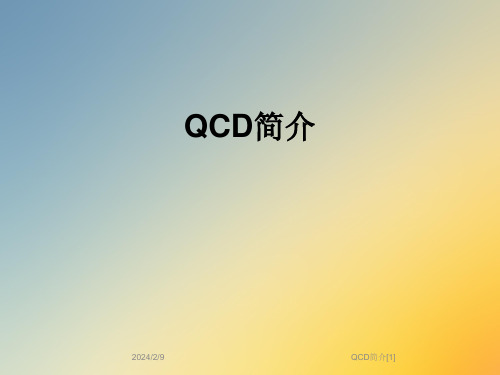 QCD简介[1]