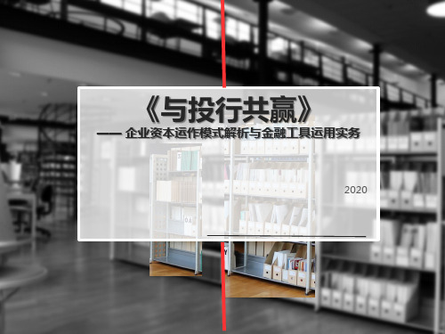 企业资本运作模式解析与金融工具运用-投行实务