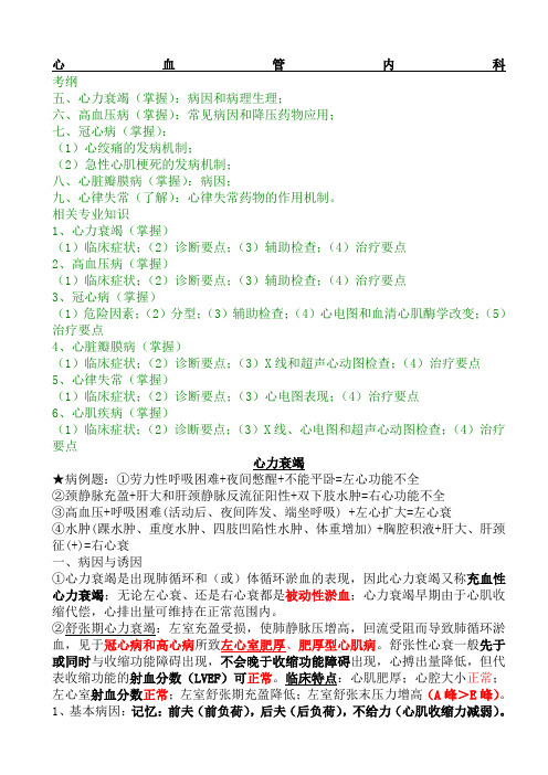 心内科主治医师考试