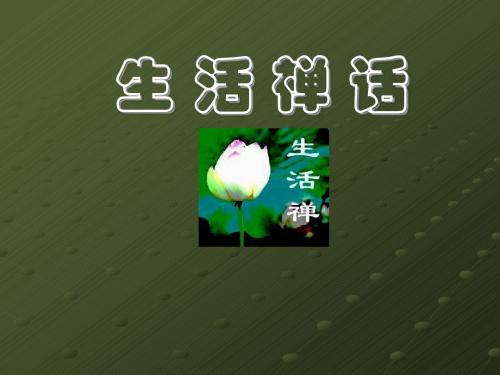 生活禅话