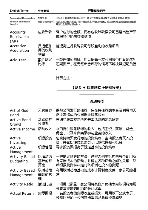 高盛金融词汇英汉详解词典(100页)