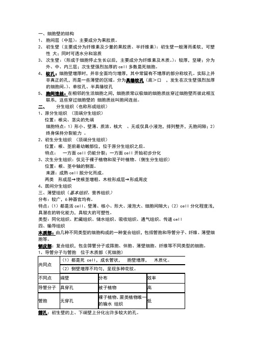 植物学资料整理