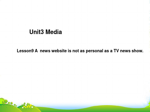 九年级英语下册 Unit 3 The Media Lesson 9课件3 北师大版