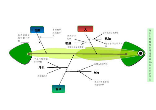 手卫生鱼骨图