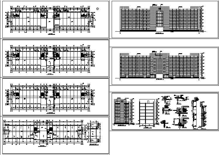 某厂区办公楼建筑施工图(共7张)