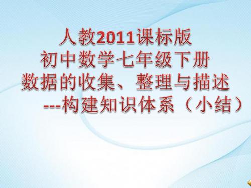 人教版七年级下册数据收集整理小结课件(共23张PPT)