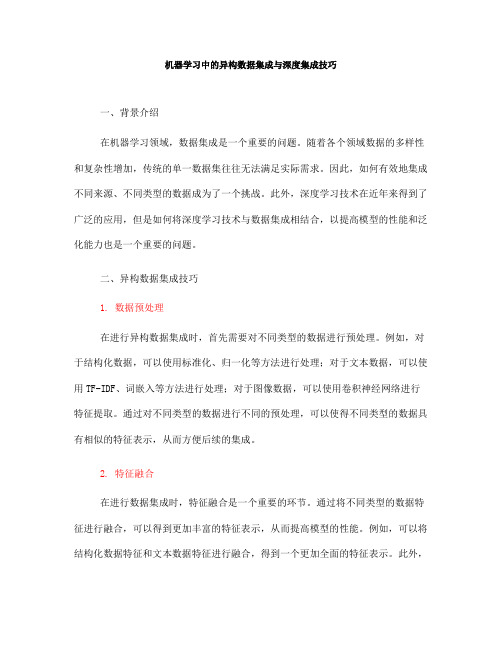 机器学习中的异构数据集成与深度集成技巧(八)