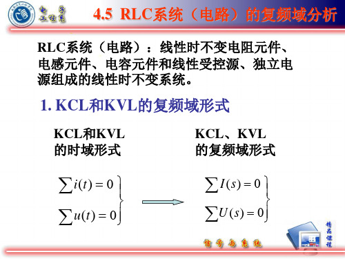 4-5 RLC系统的复频域分析