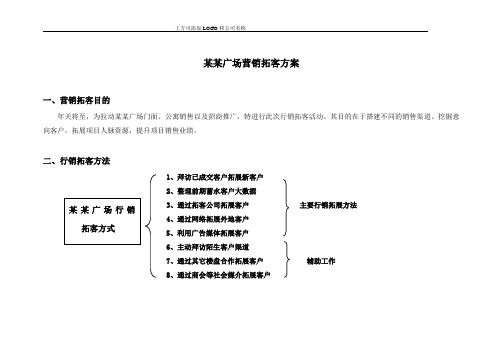 房地产营销拓客目的方法策略及准备