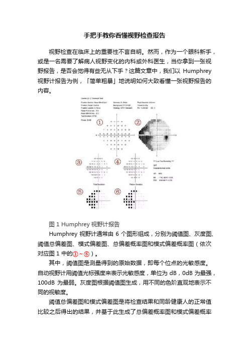 手把手教你看懂视野检查报告