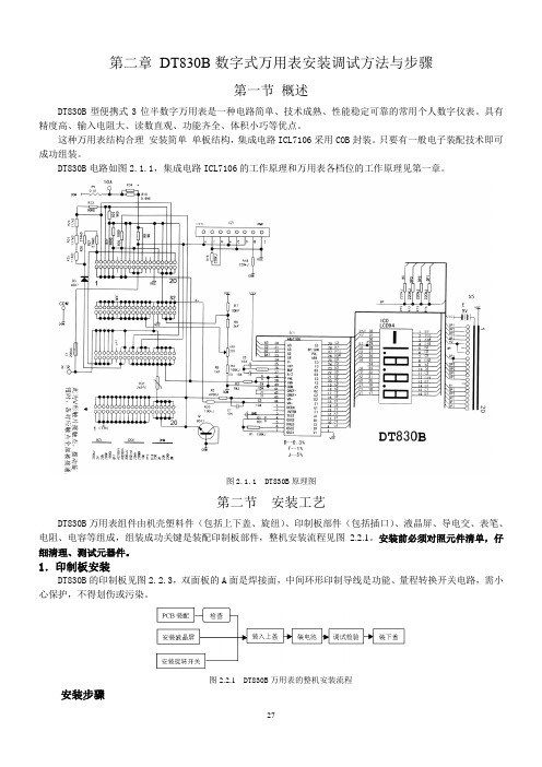 2章万用表安装