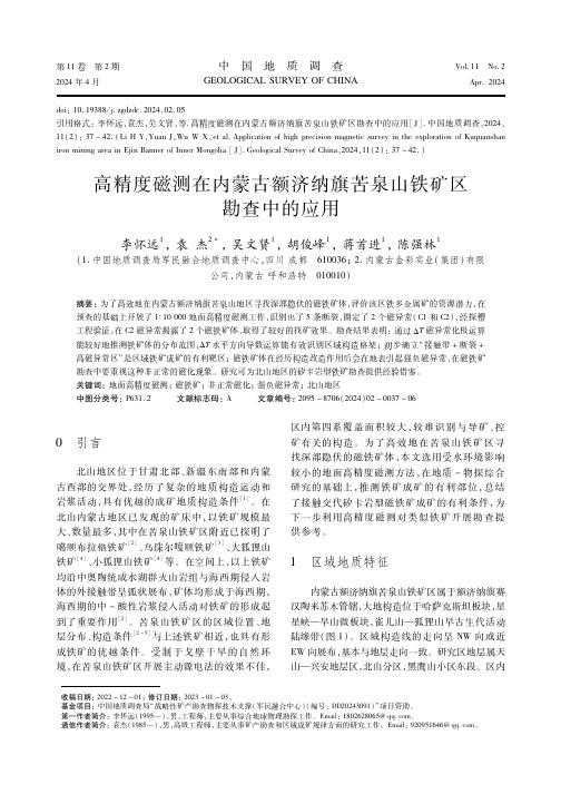 高精度磁测在内蒙古额济纳旗苦泉山铁矿区勘查中的应用