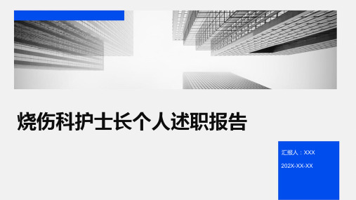 烧伤科护士长个人述职报告PPT