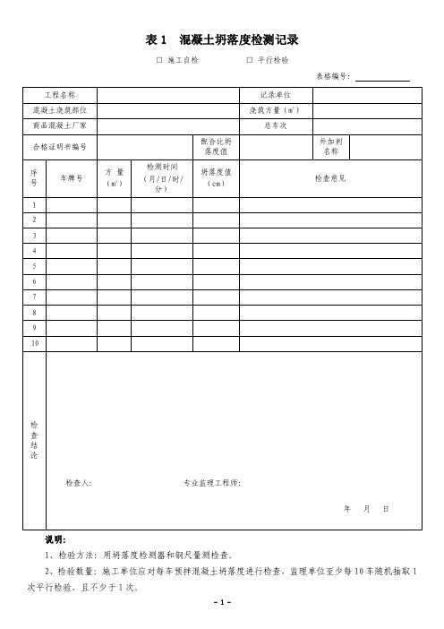 001沟槽开挖工程检验批平行检验记录【精选】