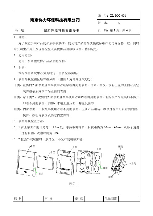 塑胶件外观检验指导书