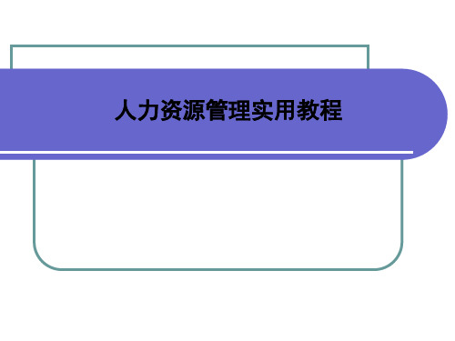 第2章人力资源战略与规划