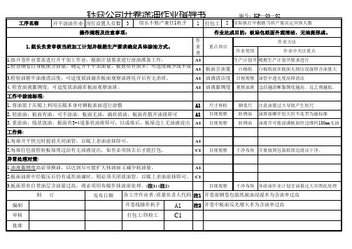 开平涂油作业指导书