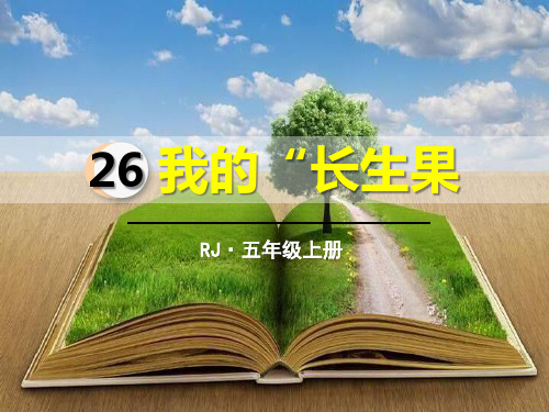 部编版五年级上册语文《我的“长生果”》PPT教学课件