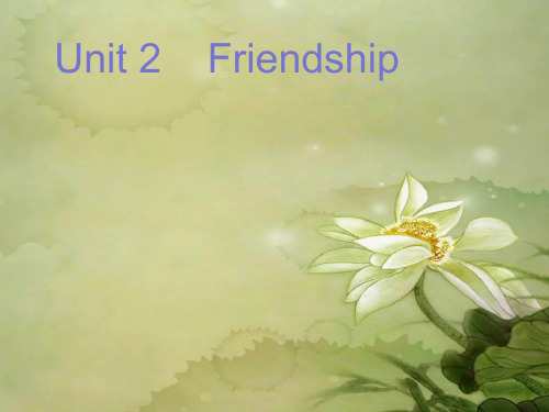 全新版大学英语综合教程课件unit2-Friendship.ppt